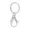 10X Big Lobster Clasp Hooks Keychain Split Ring Short Chain Key Ring DIY F Bj