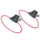 2x 10A Wire In-line Car Automotive Vehicle Boat Blade Fuse Holder Fuse ALF