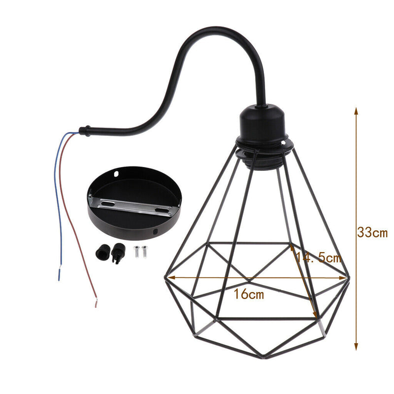 2 Pcs Black Retro Lampshade Pendant Lamp Shade Lamps Lighting Ceiling Fans Lamp