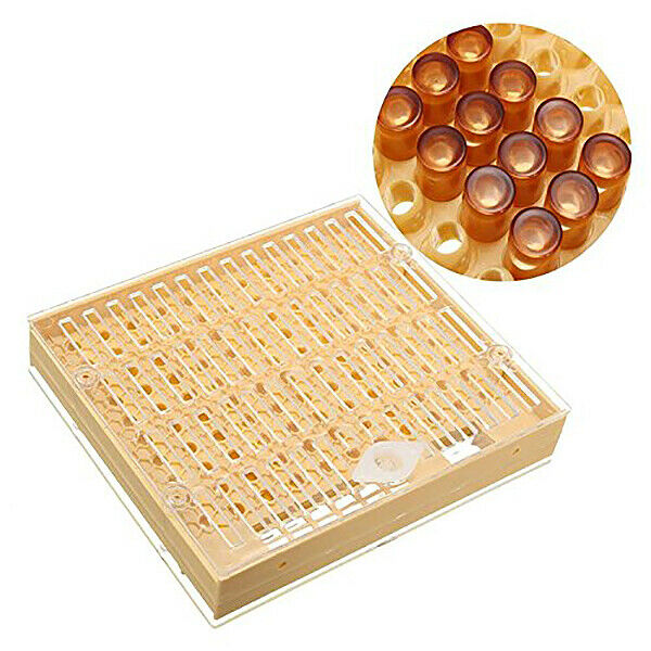1X(Beekeeping Cup Kit 100 Cell Cups Bee Tool Set Queen Rearing System Bee C