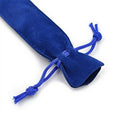 50 Pcs Blue Velvet Pen Pouch Sleeve Holder Single Pen Bag Case Pencil Bag Y1W9