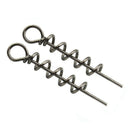 45Mm Spring Twist Lock Fishing Hook Centering Pin Worm Crank Hook Soft Fish