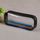 Makeup Pouch With Zipper Stationery Student Pencil Bag PVC Office School Travel