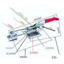 Metal Horizontal Latch Type Toggle Clamp Hand Tool 320kg Holding Capacity