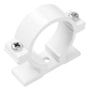 32mm Dia Wall Mounted Aluminium Pipe Clip Clamp Fastener 5pcs U2I1