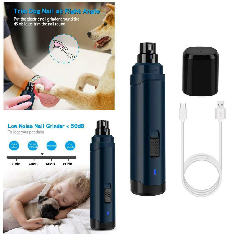 Elecric Pet Nail Grinder Large Dog Paw Trimmer Clippers Fast Grinding Animal