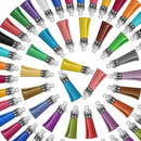 120Pcs Acrylic Keychains Blanks Tassels Keychain Pendant Bulk for DIY Key Chain