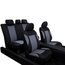 Universal 9Pcs Car SUV Seat Covers Set For Auto Front+Rear Seat Headrests Gr Hn