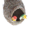 Simulation Straw Cute Bird Nest Garden Hanging Decoration Bird House