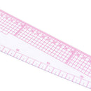 Styling design plastic ruler 3 in 1 french hip straight curve comma ruler too&M