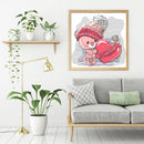 DIY Full Round Diamond Painting Cute Animal Picture Rhinestone Kits (LG992)