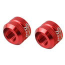 1 Pair Bike Tire Law Mouth Nut Tire Inner Tube Valve Nut Replacement Red