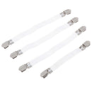 4pc Ironing Board Cover Clip Fasteners Tight Fit Elastic Brace Ties Straps Gri3C
