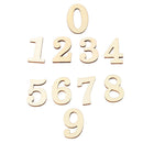 10Pcs Wooden Numbers for DIY Crafts Birthday Wedding Party Tables Decoration