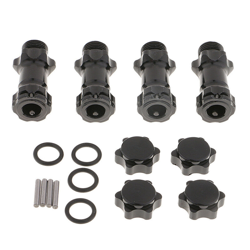 Wheel 17mm Hex Hub 30mm Extension Adapter Combiner for 1/8 HSP RC Car Black