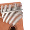 17-Key Thumb Finger Piano African Sanza Mbira Mahogany Wood Kalimba (Moire)