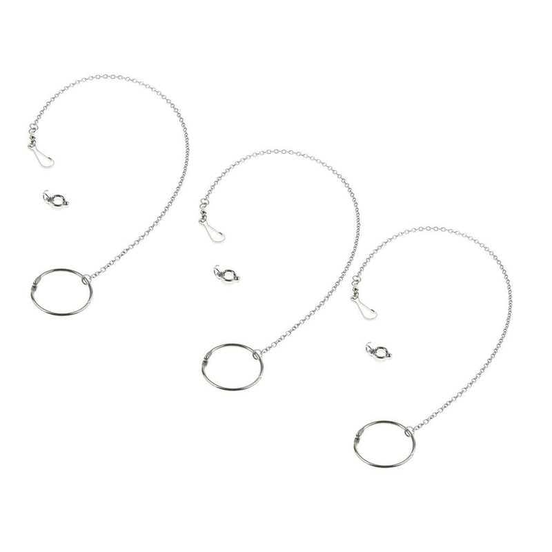 3x Parrot Stainless Steel Eight Rings Anklet Animal Bird Cockatiel