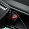 L4 Car Dual USB Charger QC3.0 USB Power Outlet w/ Voltmeter + Switch (Red)