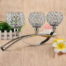 Decorative Pillar Crystal Candle Holder,Workbench Decoration Centerpieces f