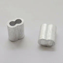 20pcs 3/8 inch (10mm) Diameter Wire Rope Aluminum Alloy Sleeves Clip Fittin J9Y8