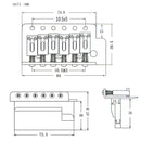 1 Set 6 String Electric Guitar Tremolo Bridge System for  ST Squier SQ