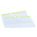 5 Pcs Clear Plastic Water Proof Pen A4 File Paper Zipper Closure Bags