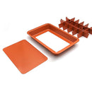 Brownie Non-stick Baking Pan with Built-In Slicer / Cutter (Large)