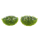 Round Artificial Faux Potted Home Decor Topiary Plants Ball Green 27cm