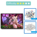 1000pcs DIY Leaves Lying Tiger Puzzle Educational Learning Assembling Toys