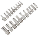 4Pcs 1/8"x6mm NPT Stainless Steel Thread Pipe Fitting Hose Tail Connector