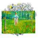 1000pcs Mini Field Woman Paper Puzzle Stress-Relief Toys Handmade Gifts