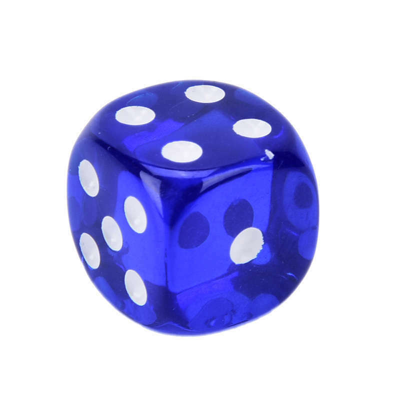 100Pcs/Bag 14Mm Colorful Dice Transparent Dices For Game Bar Playing Game S Y2A6
