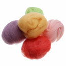 17 Colors Fibre Wool Roving For Needle Felting Spinning DIY Craft Material