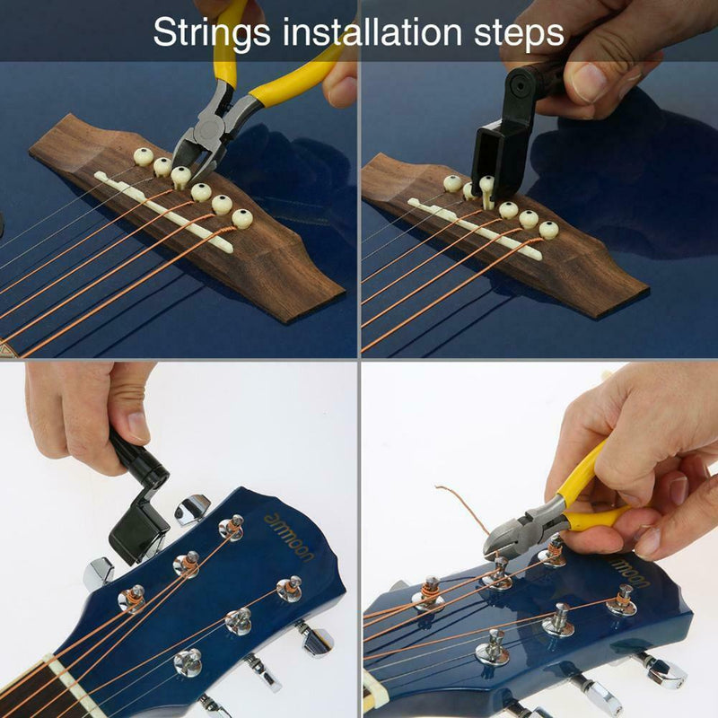 Instrument Maintenance Repair Cleaning Tech Tool Kit for Guitar Bass Parts