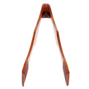 27cm Long Easy Grip Kitchen Food Tongs Wooden Mini Appetizer Tongs Curved Arms