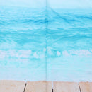 Decor Tapestry Wooden Boardwald With Seashells Sunshine Beach Theme Wall Ha