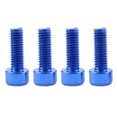 8 Pieces Aluminum Alloy Water Bottle Cage Bolts Screws for Mountain Bike Bicycle