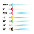 Foam Cannon Orifice Nozzle Tips With Pressure Washer Spray Nozzle Tips For  E9V4