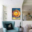 Home Decor Mosaic DIY Moon Sun Full Drill Diamond Painting Cross Stitch Kit