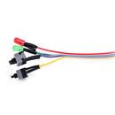 PC case red green LED lamp ATX power supply reset HDD switch lead OZ