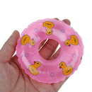 5pcs/set Mini Swimming Rings Rubber Yellow Ducks Cute Floating Baby Bath T MO