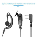 2Pin Big PTT Earpiece Earphone for Kenwood Baofeng HYT Walkie Talkie Radio