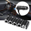 4-Way Multi-Socket Car Cigarette Lighter Dispenser Usb Power Adapter Charge