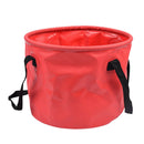 Outdoor Collapsible Water Bucket Carrier Leakproof Folding Pail Red 30L