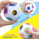 Creative Magic Spherical Speed Rainbow Puzzles Ball Football Kids Education K9G5