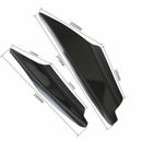 4Pc 1Set Car Black ABS Front Bumper Canards Splitter Fins Body Spoiler Uni ASD