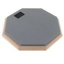 8'' Soft Black Dumb Drum Pad Exercise Mat Blow Plate Drummer Rubber Double