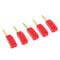 2mm Banana Unshrouded Stackable Plug Red Connector Insulated Black/Red 10PCS