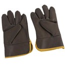 Welding Gloves 10" Cowhide Leather Protective Work Gloves Work Gloves, Brown
