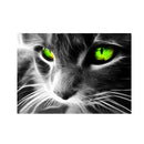 Green Eye Cat 5D Diamond DIY Painting  Kit Home Decor Craft